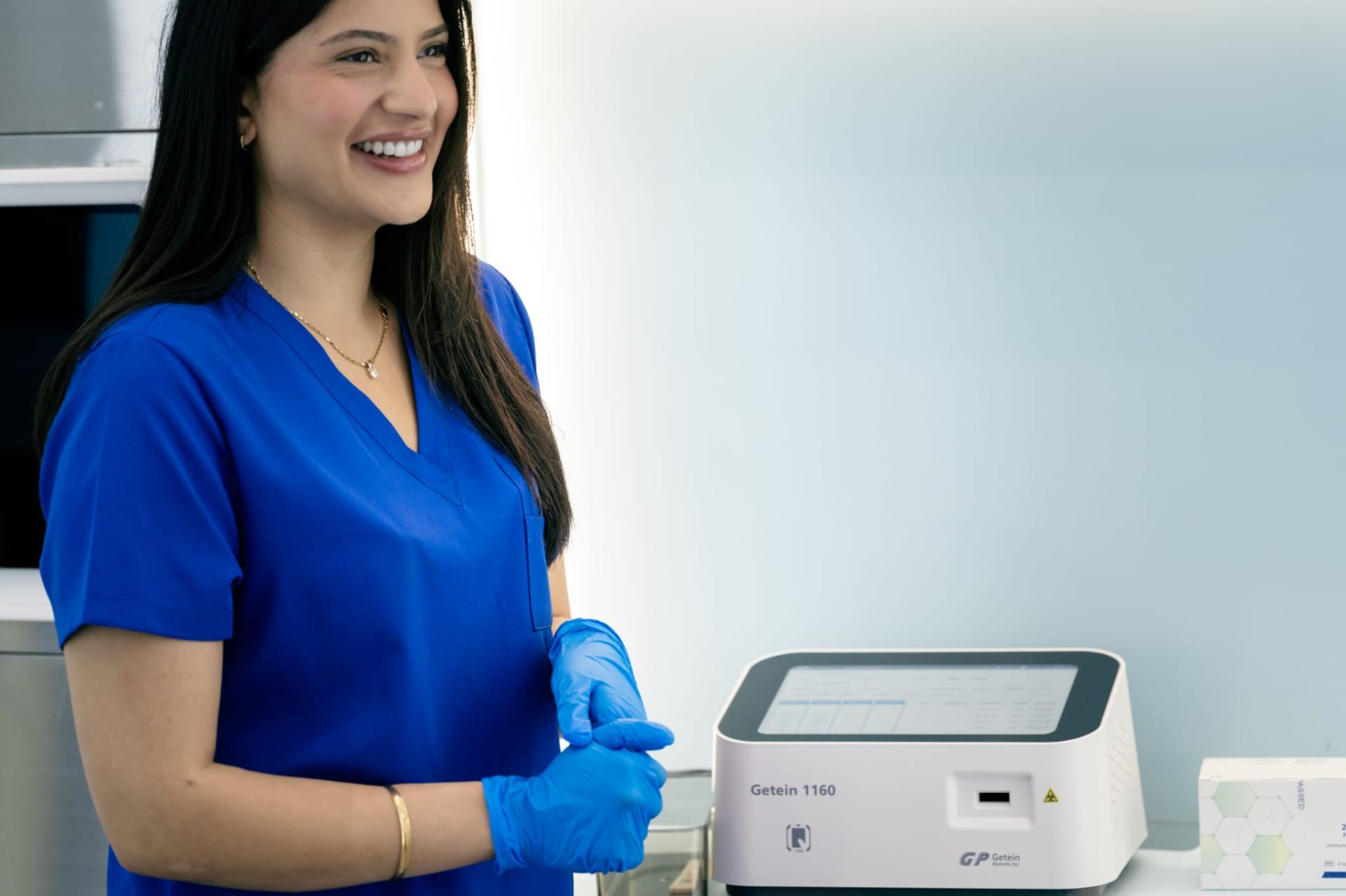 Dripology clinical team member preparing a treatment